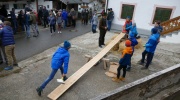 Wallgauer Adventsmarkt der Sinne 2018 an der Sonnleiten. Samstag 01.12.2018. Die Wallgauer Jugend trainiert