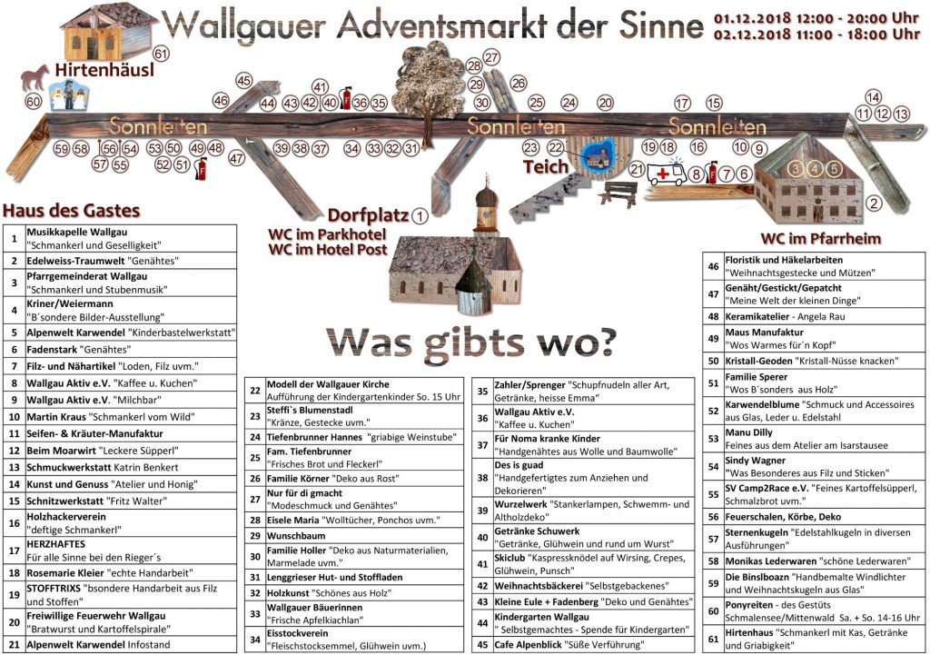 Flyer Adventsmarkt Wallgau 2018 Seite 1